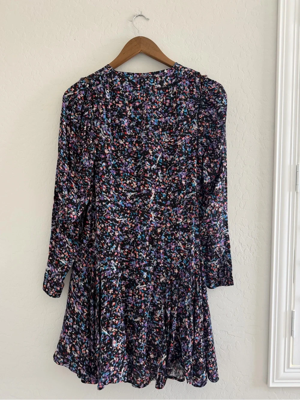 NWT JOIE rowley mini dress in caviar multi black Size 4
